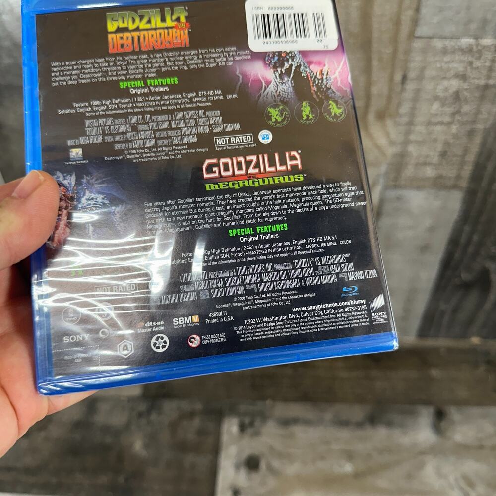 The Toho Godzilla Collection Destoroyah/Megaguirus Blu-ray Remastered NEW! - Picture 2 of 5
